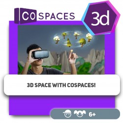 Przestrzeń 3D z CoSpaces! - Programowanie dla dzieci w Warszawie